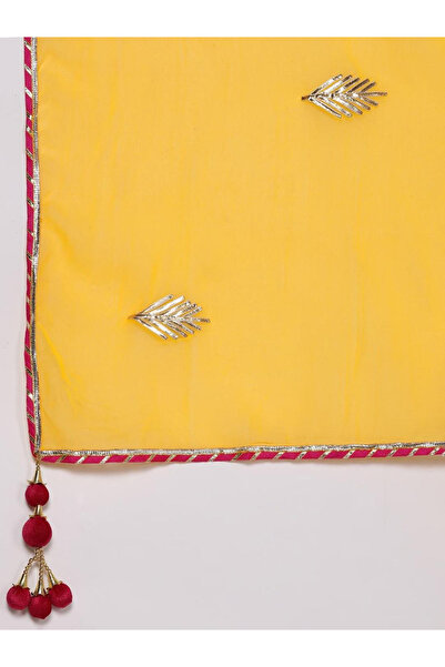 Ishin By Styli Embroidered Kurta with Sharara and Dupatta Set