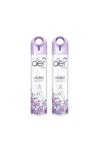 Godrej aer Air Freshener Spray Violet Valley Bloom 300 ml - (Pack of 2)