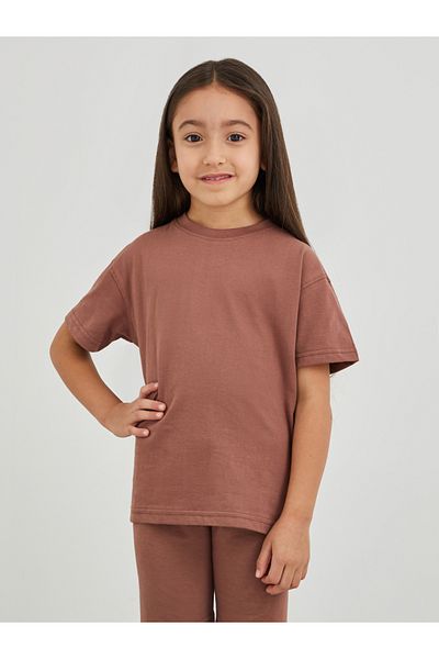 Styli Solid Oversized T-Shirt with Cycle Shorts Set