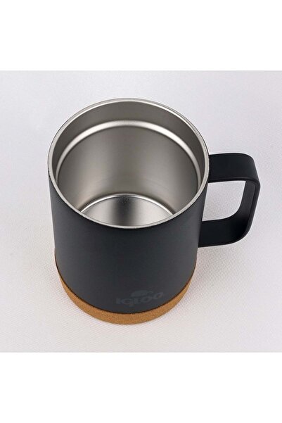 IGLOO Cork Mug 350ml Thermos Mug Cup Flask Black