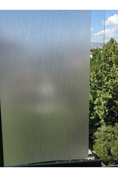 Başak Ev Tekstili Cam Filmi Kaplama Statik Folyo Buzlu Desenli Duşa Kabin Pencere Ofis Dekorasyon