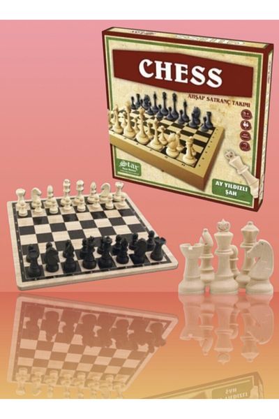 Star Moon Star Shah Chess Wooden Chess Set