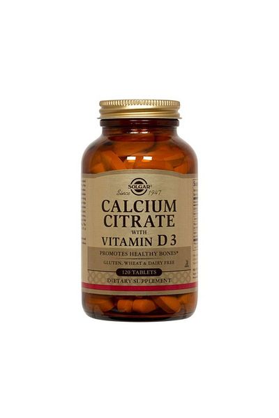 Solgar Calcium Citrate With Vitamin D 3 120 s