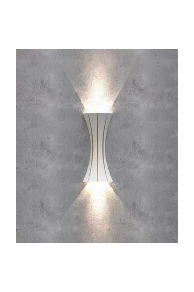 Jiju Outdoor White LED Wall Lamp 10 W Warm Light