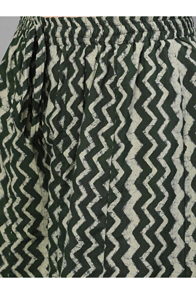 Ishin By Styli Printed Round Neck Kurta and Palazzos Set