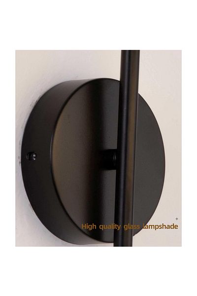 Jiju Black Wall Lamp E27*1 maximum 25w/bulb