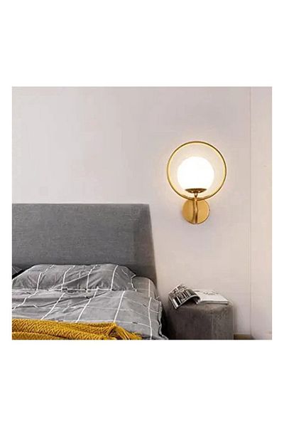 Jiju Glass Globe Wall Sconce E27