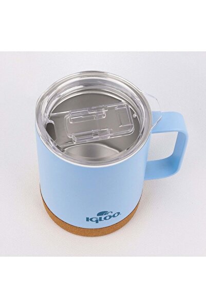 IGLOO Cork Mug 350ml Thermos Mug Cup Flask Blue