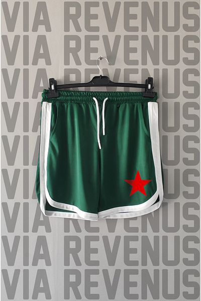 Vordevia Σορτς αθλητικής προπόνησης με στάμπα Red Star με λεπτομέρεια