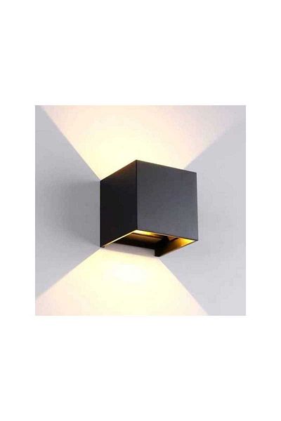 LightPlanet Wall Lamp 2x3 W Black Cube Adjustable Light