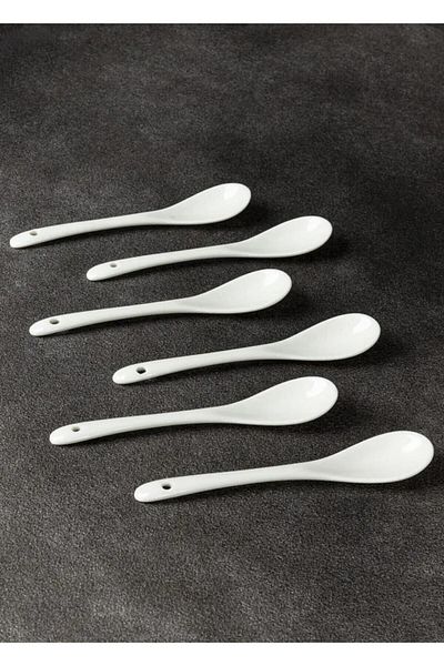 KARALYAN 12 Pieces Porcelain Luxury Tea Spoon & Jam Spoon & Dessert Sugar Spoon