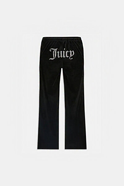 3 ROPE Női bársonyos, lédús strasszkő kővel nyomtatott tréningruha alsó felső szett fekete