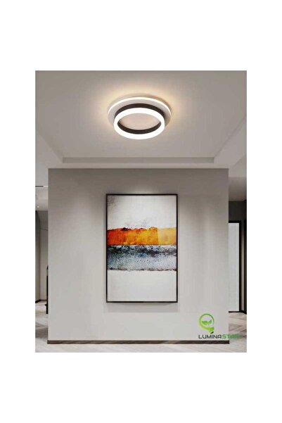 LightPlanet Plafoniera Negru 30 W Rotunda LED Lumina Calda Neutra Rece