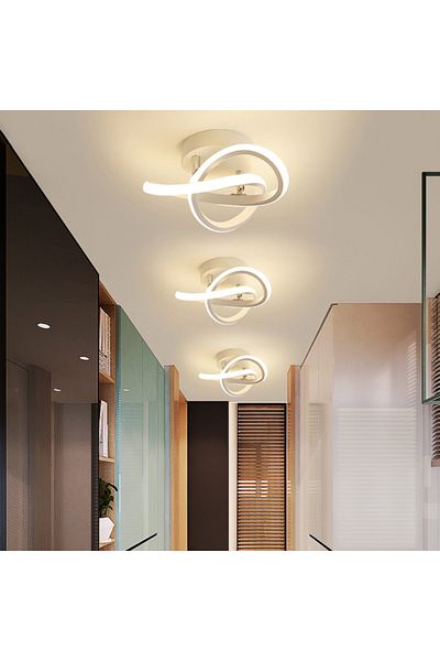 Jiju White LED chandelier 24 W with 3 functions warm/cold/neutral light