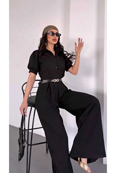 NÜANS MODA Wide Leg Jumpsuit