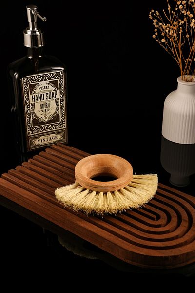 TheBRo Natural Tampico Grass Ring Dish Cleaning Brush