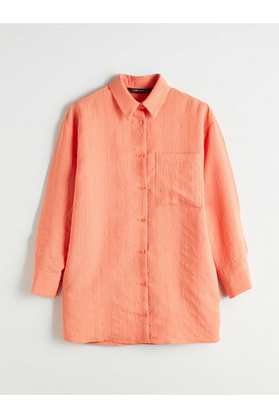 LC Waikiki Textured Oversize Women's Shirt Tunic