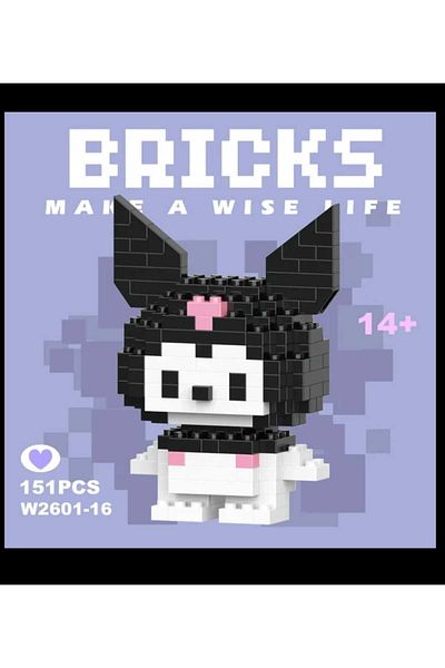 Kaptan Mavi Sanrio Kuromi Bricks Character Figure Toy 3D Jigsaw Puzzle Building Toys