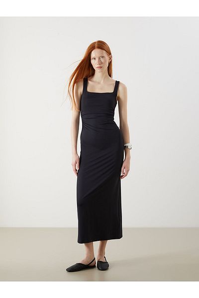 LC Waikiki Rochie bodycon cu guler pătrat