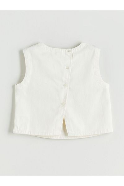 LC Waikiki Bluză de jeans pentru fete cu decolteu rotund