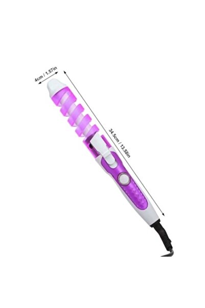 FOXMAG24 ceramic curling iron, for curls, ergonomic design, purple