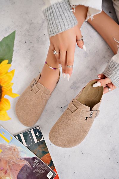 Polomia Comfort Γυναικεία Unisex Σόλα από φελλό Eva Comfort Fashion Χειμερινό κλειστό μπροστινό μοντέλο Sabo Daily Casual Home Slippers