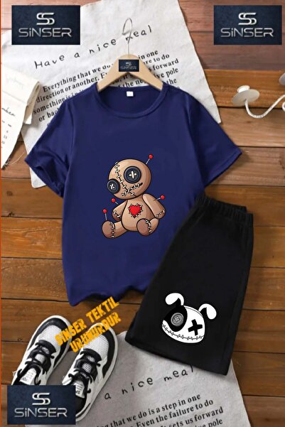 SS SİNSER Παιδικό UNISEX μπλουζάκι με ειδική στάμπα "BEAR PATCHED BROWN IGNEL...