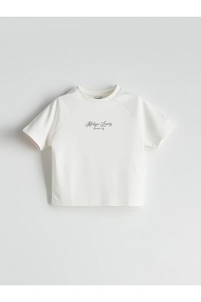 LC Waikiki Crew Neck Soft Touch Girl's T-Shirt