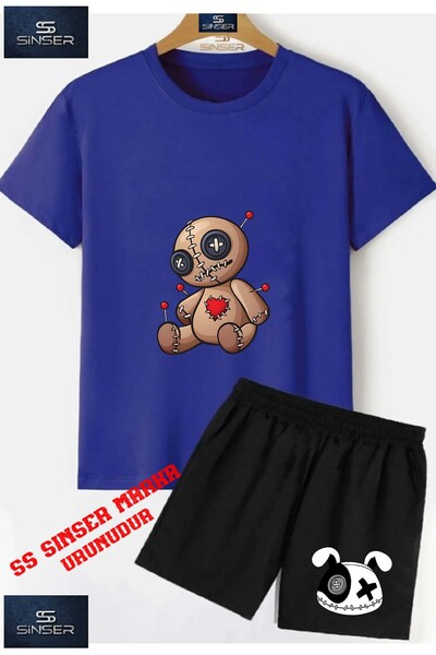 SS SİNSER Children's Unisex “Bear Patched Brown Igneli“ Special Printed Crew ...