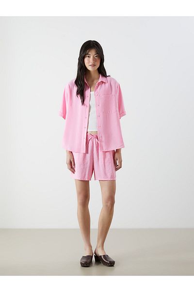 LC Waikiki Modal Blended Oversize Women's Shirt