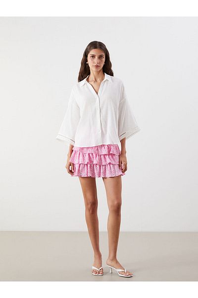 LC Waikiki Oversize Dobby γυναικείο πουκάμισο