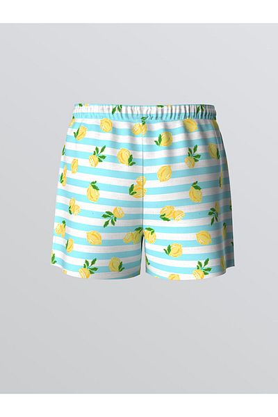 LC Waikiki Mixed Girl's Swim Shorts with Elastic Waist