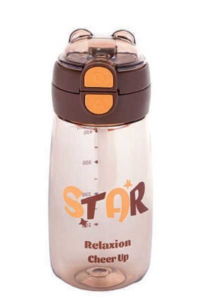 RKY SERENITY Relaxion Food Contact Suitable Bpa Free 580 ml Water Bottle with Straw and Lock System