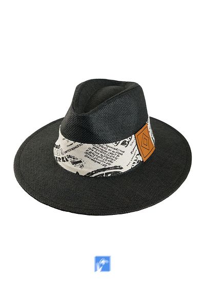Kardelen Butik Denizli Paper Hat with Belt Detail