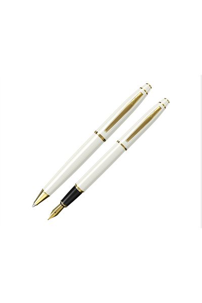 Scrikss Filler Pen+Ball Pen 35 White Gold Set