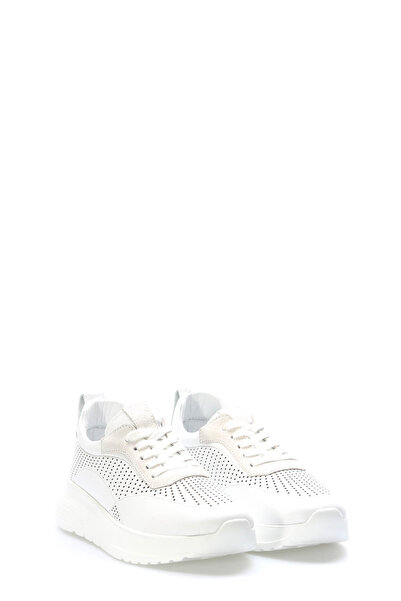 TUGERDİ Tugerdi White Genuine Leather White Light Sole Lace-Up Stylish Women'...