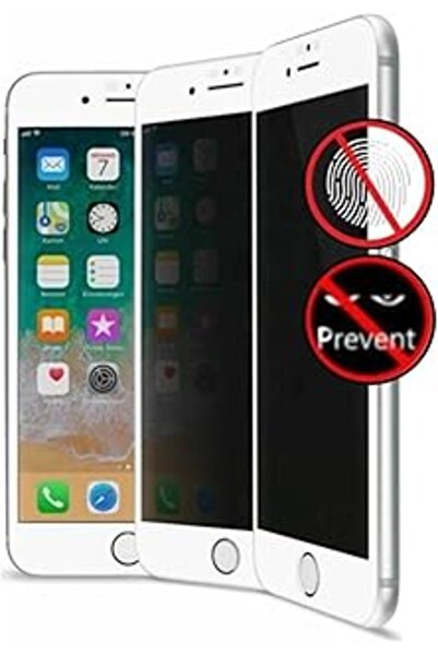 Genel Markalar Hayalet Mat Seramik Ekran Koruyucu,Iphone 6,6S,7,8 Beyaz Gizli Hayalet Temperli Seramik Esnek Cam,