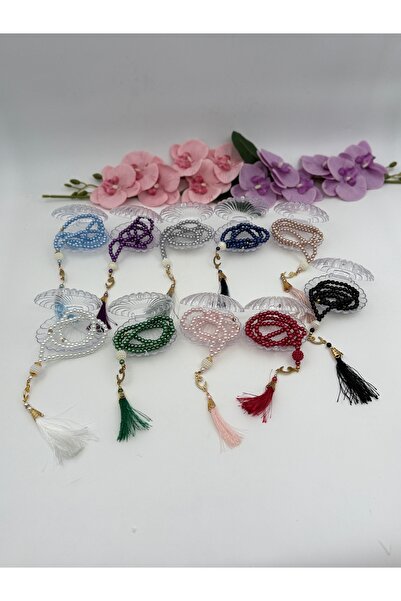 Uğurlu Hac Set de 10 mătănii din perle în cutie