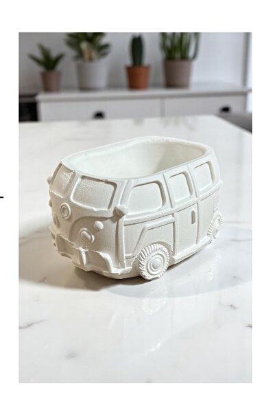 BAYRAMPASAHOBİM Ham Taş Vosvos Araba Sukulent Saksı Mumluk