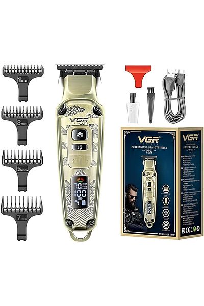 VGR VGR V-901 Professional Cordless Rechargeable Hair Trimmer with USB Cable for Men