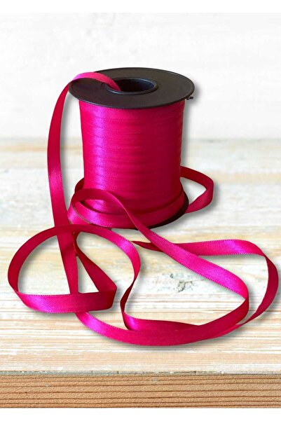 EL İŞİ DİY CRAFT شريط ساتان وردي اللون 1 سم × 100 متر لتغليف الهدايا اليدوية ...