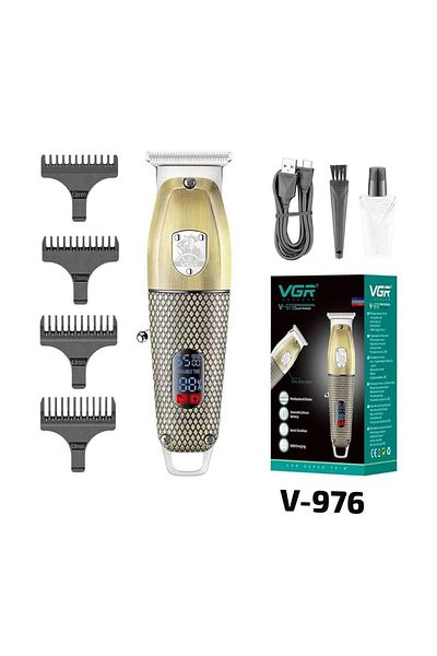 VGR V-976 Professional Rechargeable Cordless Hair Clipper 6500 RPM Hair Clipper Beard Trimmer Digital Display