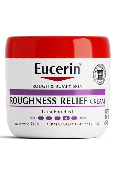 Eucerin Roughness Relief Cream, Fragrance Free Body Cream for Dry Skin, 16 Oz/454 g Jar