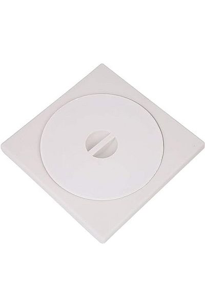 fitto Floor Drain Cover, Anti-Clogging White 20x20 cm