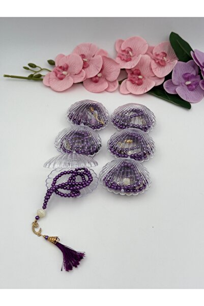 Uğurlu Hac Set de 10 mătănii din perle în cutie