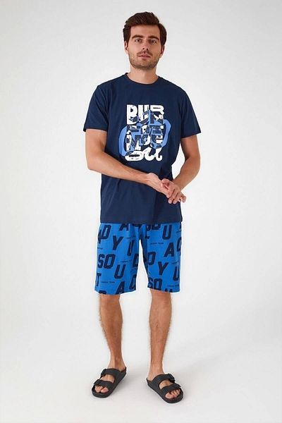 Rolypoly Father son bermyuda set - navy blue