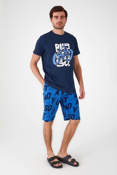 Rolypoly Father son bermyuda set - navy blue