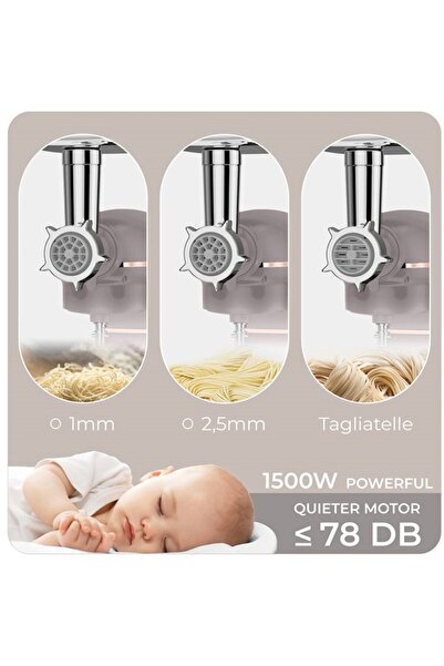 Berlinger Haus Robot de bucătărie multifuncțional Berlinger Haus BH 9530, gri, 1500 w, culoare taupe