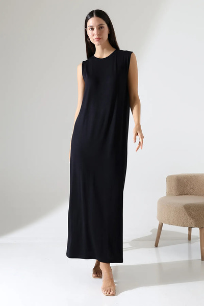 MUZOTEX فستان طويل بدون أكمام، بطانة داخلية من القطن بنسبة 100%