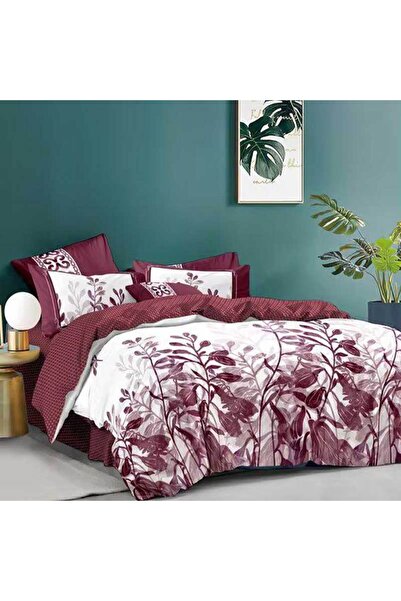 OEM Lenjerie Bumbac Satinat, Pucioasa, 2 Persoane, Pat Dublu, 4 Piese